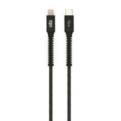 OllZ PowerCord3.BKUSB-C to Lightning PD Fast Charge Cable 3M-Black