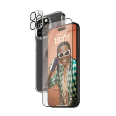  PanzerGlass iPhone 15 Pro Max  6.7" 360 Bundle with D3O  Clear