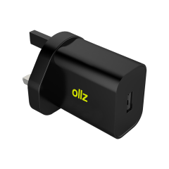 OllZ PowerCharge Home Charger USB-A To USB-C UK 2.4A Zinc Alloy Housing Cable Kevlar