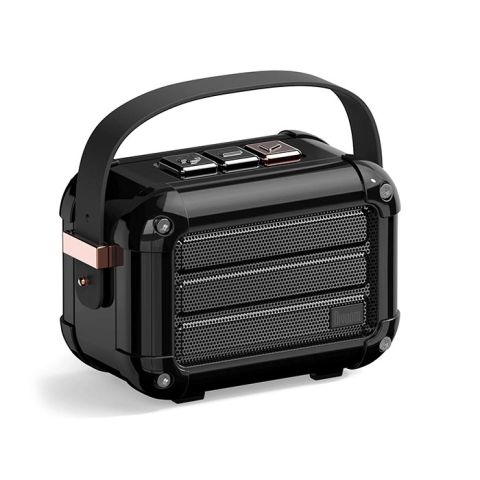 DIVOOM Macchiato Bluetooth Speaker With Fm Radio Paring With Another - Black