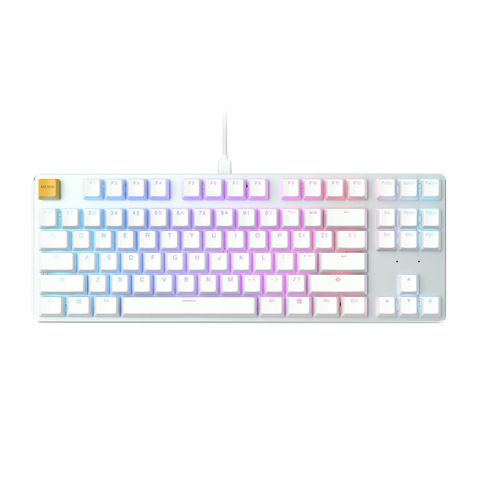 Glorious GMMK RGB TENKEYLESS Mechanical Keyboard - White Ice Edition