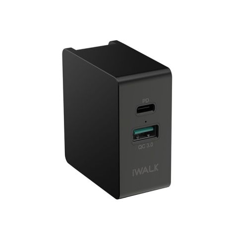 iWalk 36W Power Adapter Travel Power Delivery & Qc 3.0 