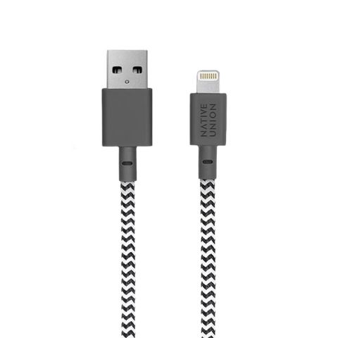 Native Union Belt Cable 1.2m USB To Lightning - Zebra