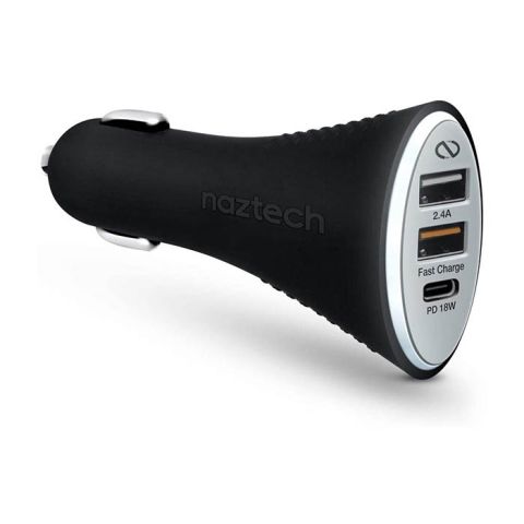 Naztech Power T3 Xtreme 18W USB-C PD+Afc+2.4A Car Charger