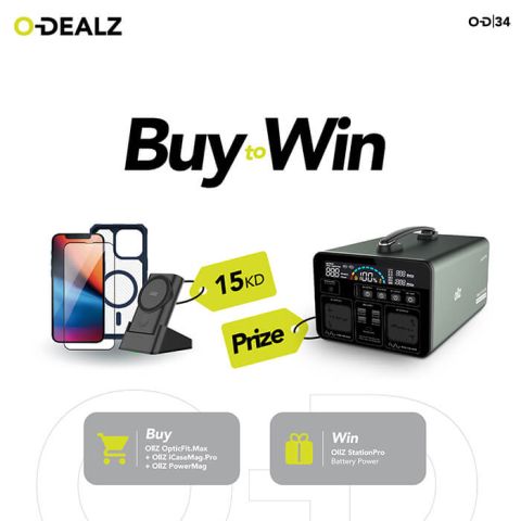 OllZ Charger + Navy Blue Case + Screen Protector