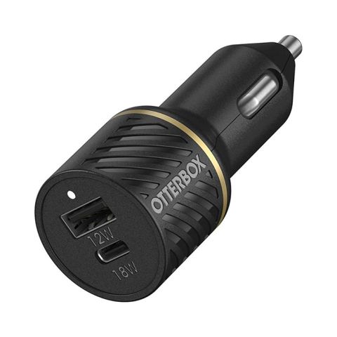 OtterBox Car Charger 30W USB -C 18W + USB -A 12W UBS PD