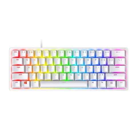 Razer Huntsman Mini Optical Gaming Keyboard Chroma RGB, PBT Keycaps - Mercury White