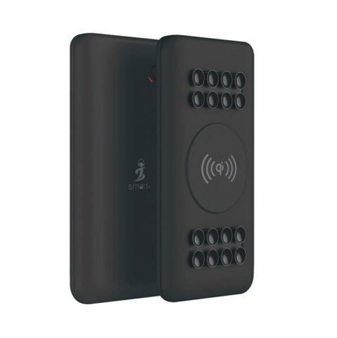 Smart AirConnect IMate Premium Suction Power Bank 12000MAh Black With Qc
