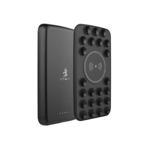 Smart Airconnect IMate Suction Wireless Powerbank 5000 MAh - Black